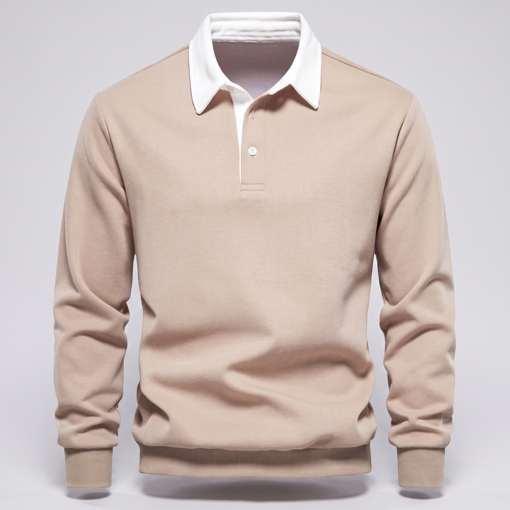 Ellison | Polo Sweater mit langen Ärmeln für Herren