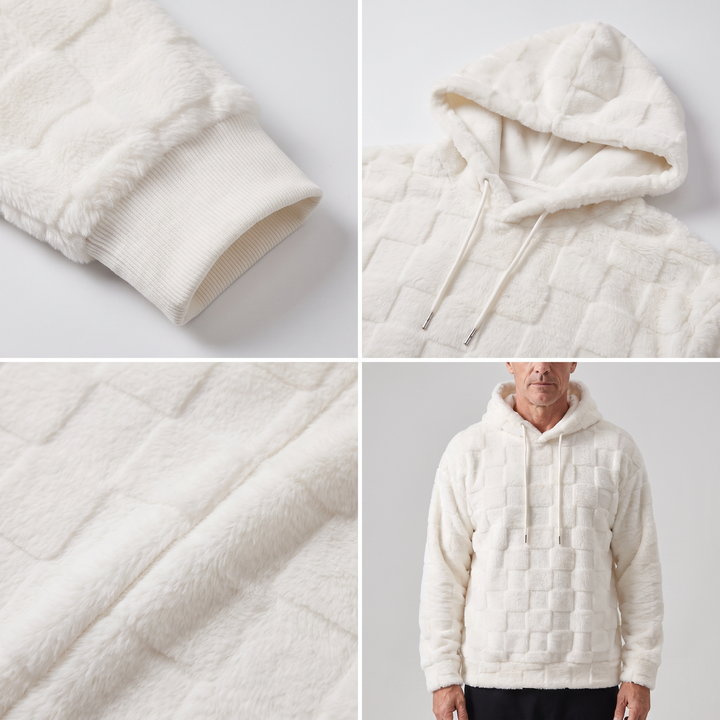Waffle | Waffle Knit Hoodie – Bequemer Pullover für Männer