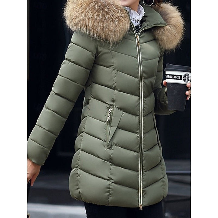 Gwendolyn | Winter Parka mit Kapuze – Eleganter, Gequilteter Style