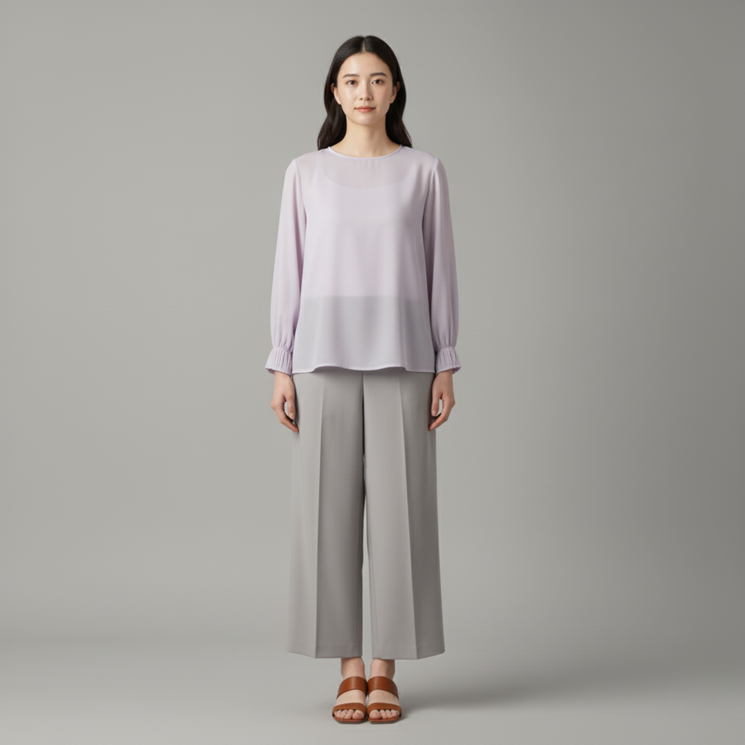 Luna | Bequeme Langarmbluse