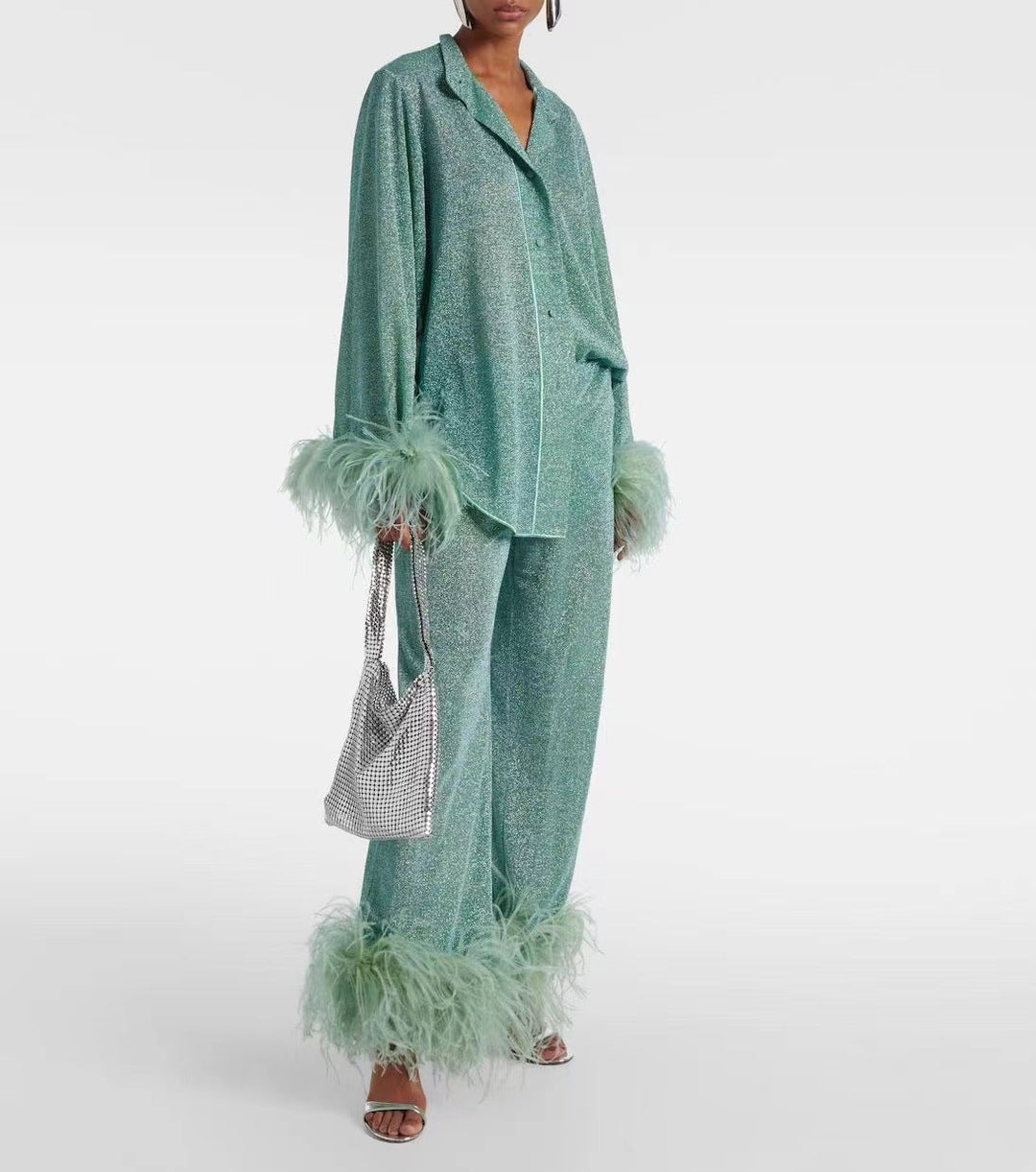 Janina | Elegant and Comfortable Two-Piece Set with Stand-Up Collar