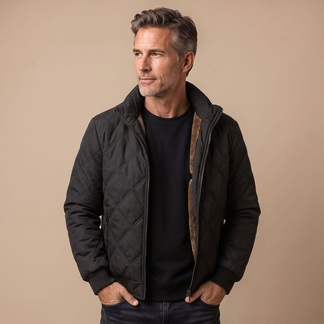 Maximilian | Steppjacke für Herren mit wärmendem Fleece-Innenfutter