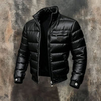 Niklas | Compact Men's Puffer Jacket with a Shiny Finish