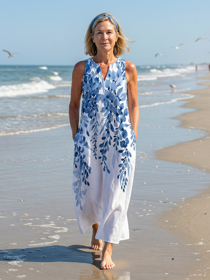 Azura | Maxikleid – Entspanntes Design mit Blumenmuster für Frauen