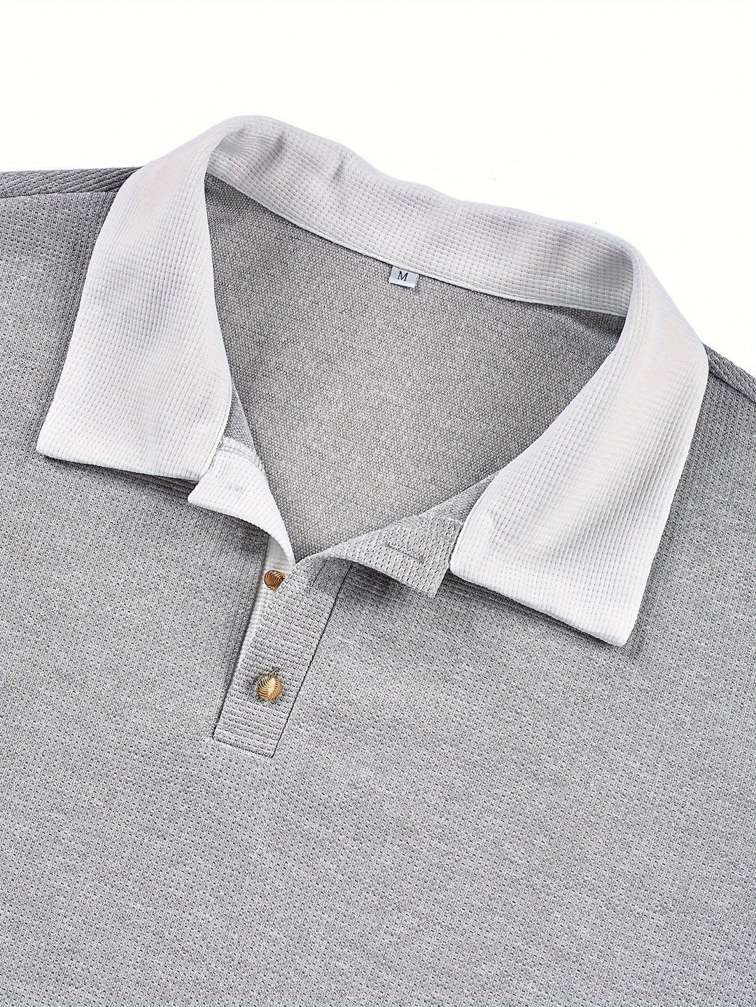 Gareth | Langärmliges Polo-Shirt – Texturiert und Bequem