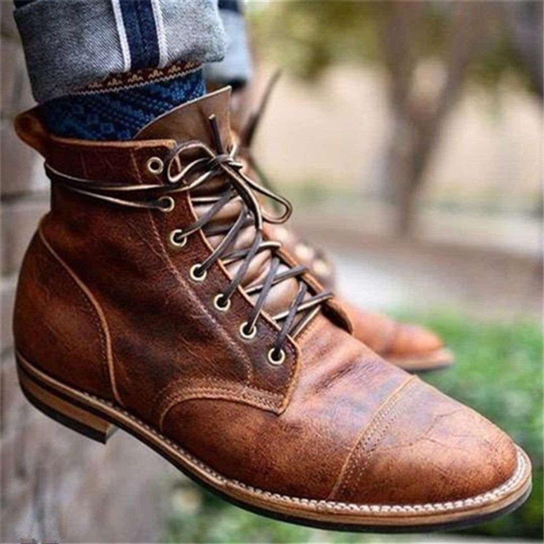 Tristan | Classic Cap-Toe Men’s Boots with Comfortable Foot Support