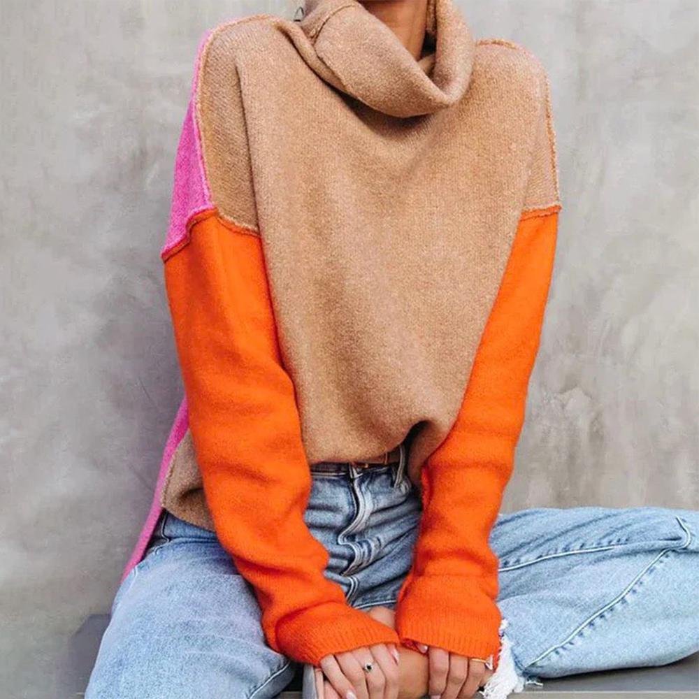 Doreen | Color Block Pullover Sweater for Women