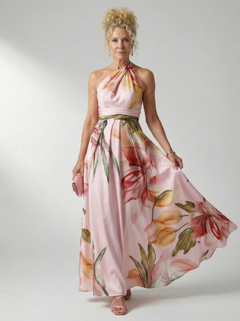 Amiel | Maxi Kleid – Luftiges Floral-Muster für Damen