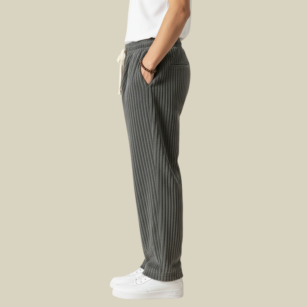 Masaaki | Cordhose – Bequeme Eleganz mit Elastischem Bund