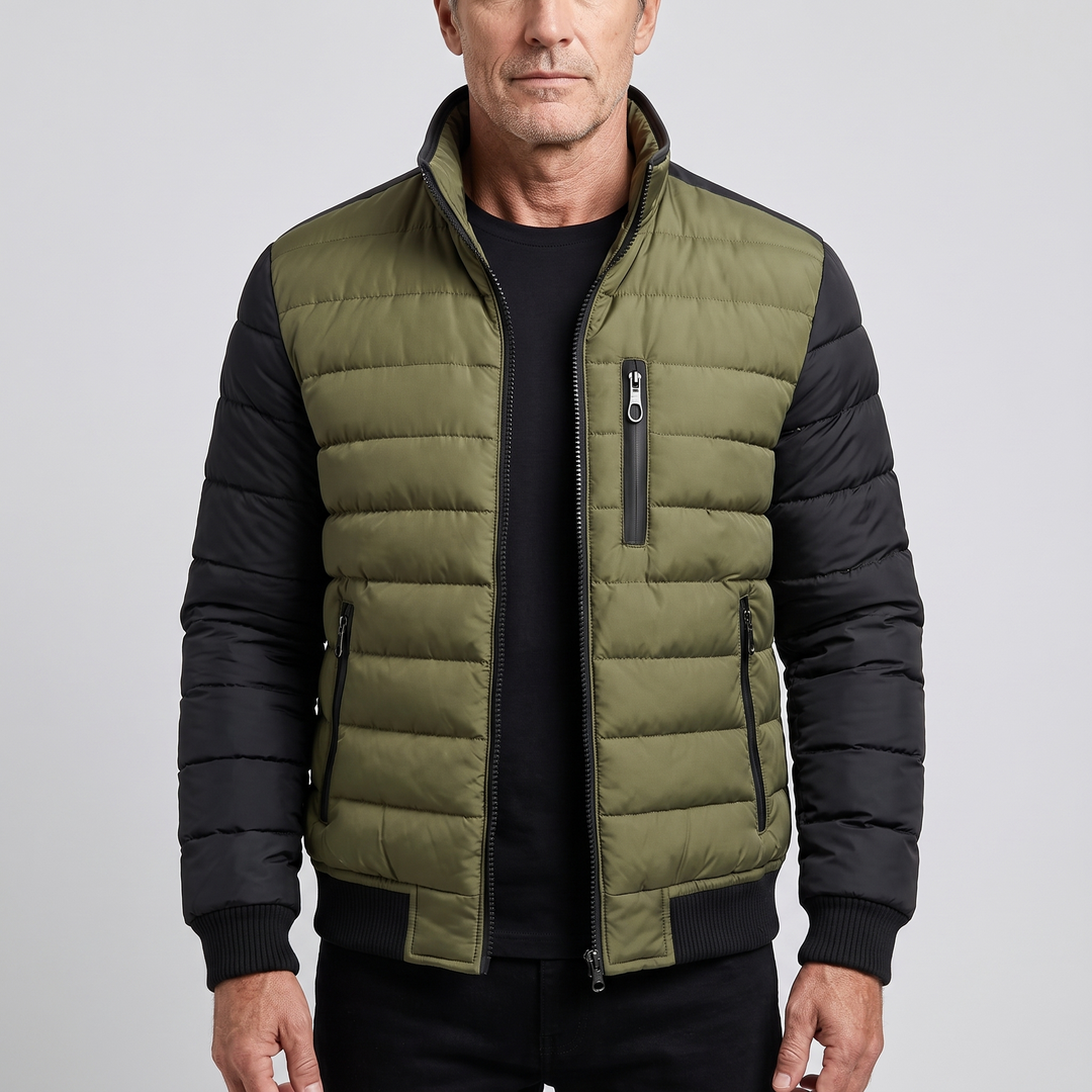 Blaxton | Quilted Zip Jacket – Structuriertes Design für Männer