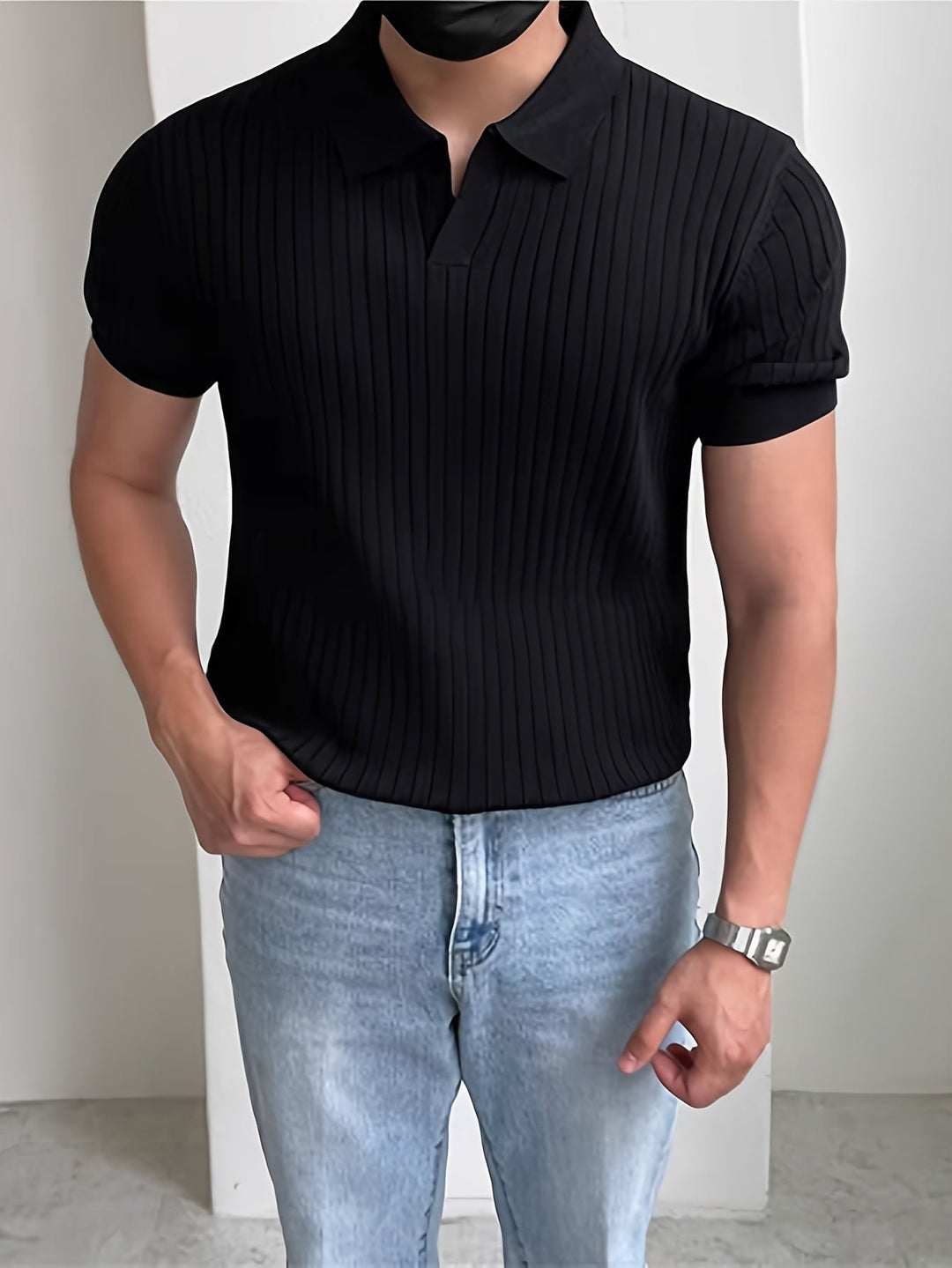 Cameron | Texturiertes Polo-Shirt – Eleganter Schnitt für Männer