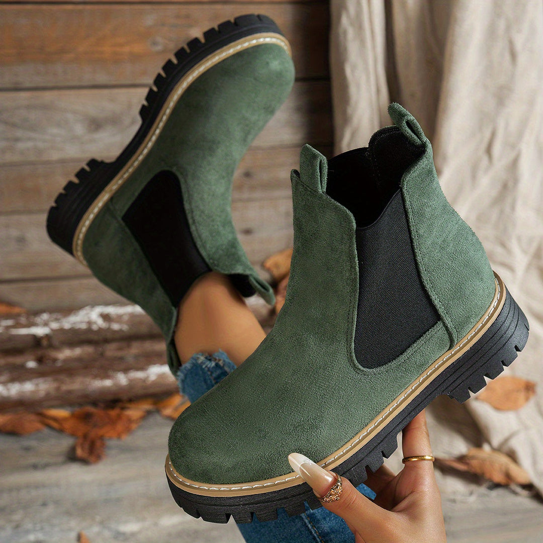 Yvonne | Moderne Und Elegante Chelsea-Plateau-Stiefeletten