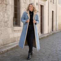 Lena | Denim-Mantel Mit Weichem Teddyfutter Und Zeitlosem Stil