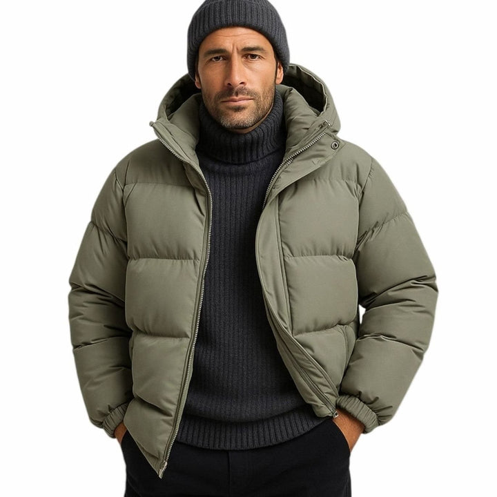 Aiden | Kapuzen Pufferjacke für Herren – Gemütliche Steppoptik
