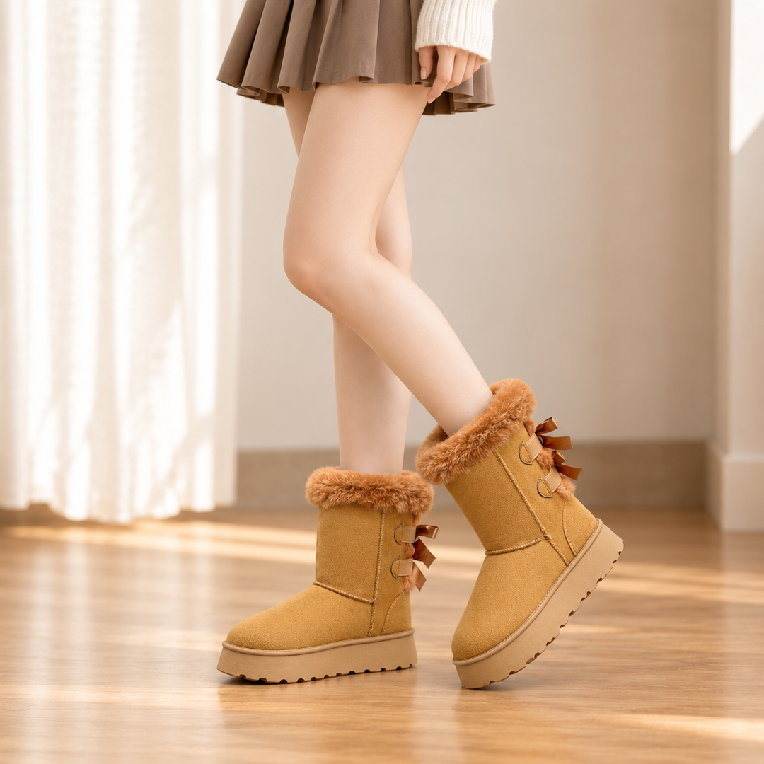 Bowelle | Plush-Lined Platform Winter Boots für Damen