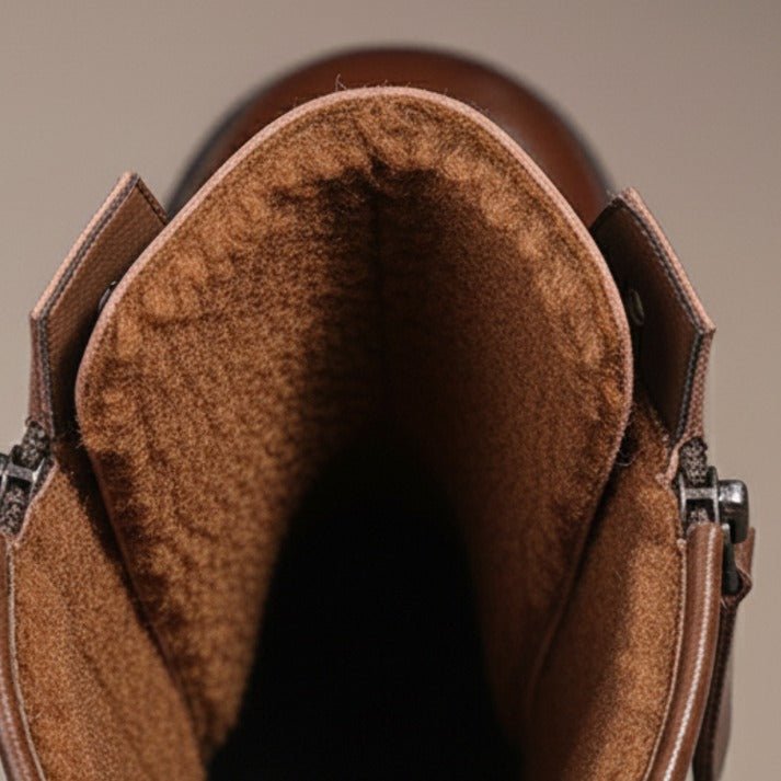Vintara | Vintage Ankle Boots – Fleece-Lined Komfort für Frauen