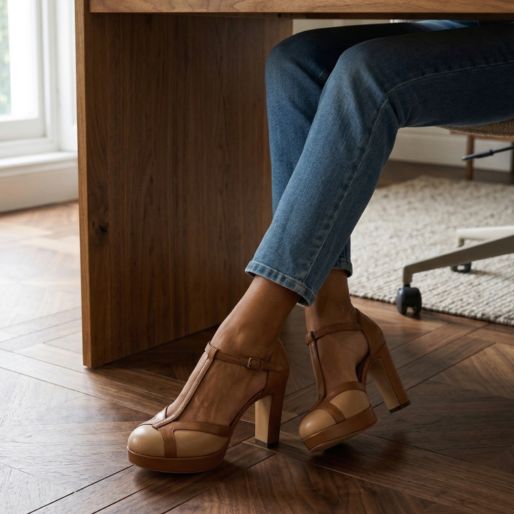 Nadia | Geschlossene Absatzschuhe – Eleganter Retro-Stil für Frauen
