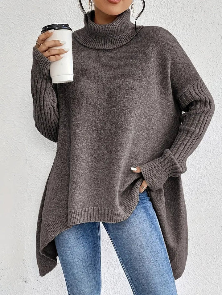 Greta | Oversized Turtleneck Sweater für Damen – Bequem und Stylisch