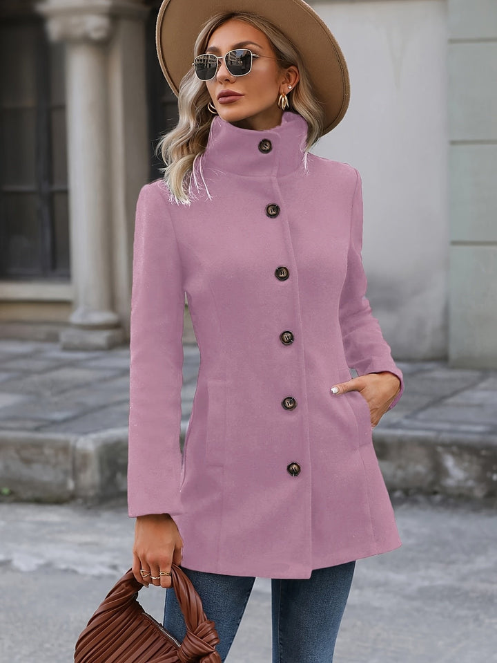 Annalise | Mid-Length Coat – Waist-Cinching Elegance für Frauen