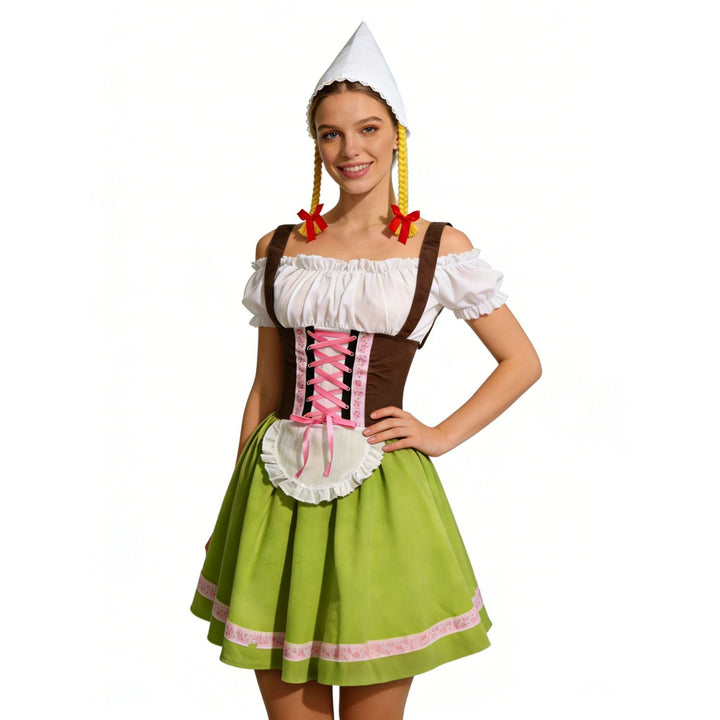 Ursula | Playful Oktoberfest Dirndl Dress with Apron and Festive Accessories
