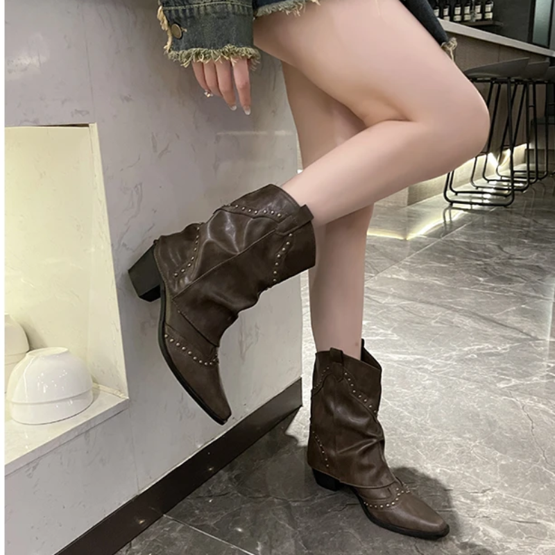 Valentina | Striking Western Boots with Studs for Women