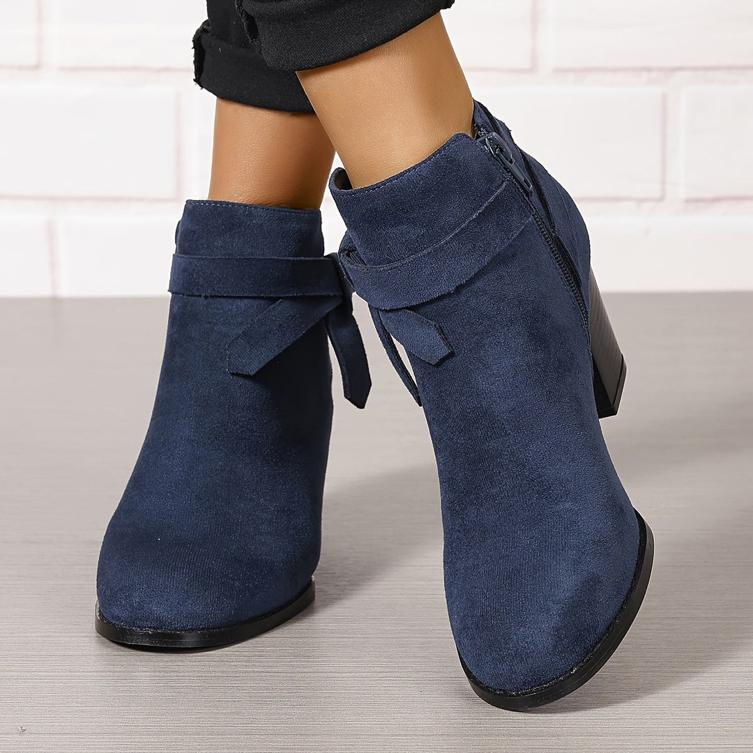 Lea | Elegant and Modern Ankle Boots with Bow Detail