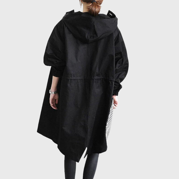 Ruby | Water-Repellent Hooded Trench Coat with a Long Silhouette