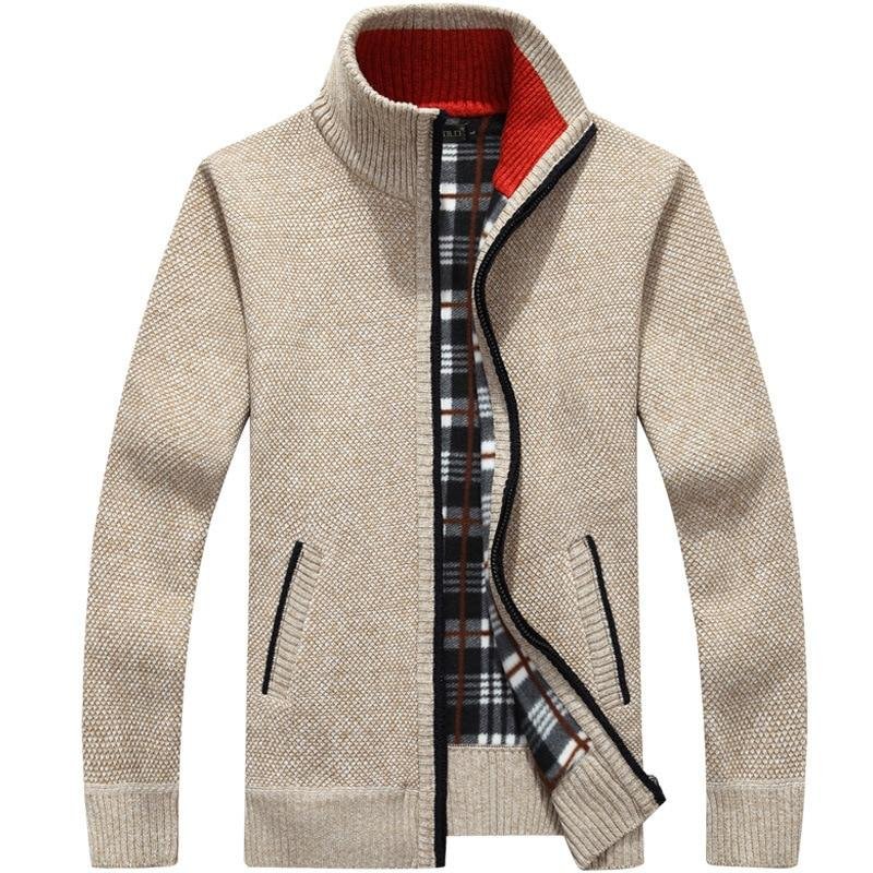René | Winddichter Pullover mit Innenfutter