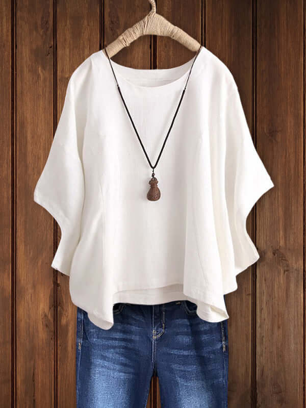 Hannah | Stylish and Comfortable Crew-Neck Tunic Top