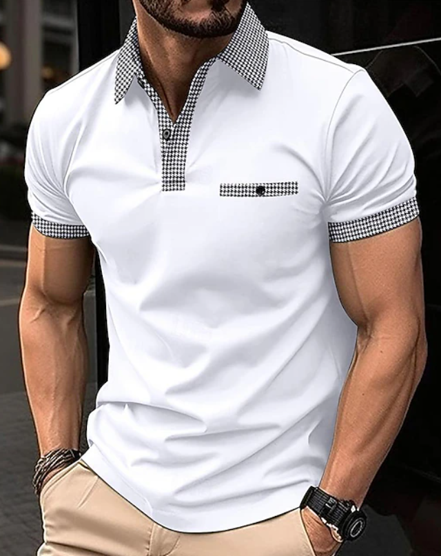 Easton | Polo Shirt mit Karree-Kragen – Klassischer Stil für Männer