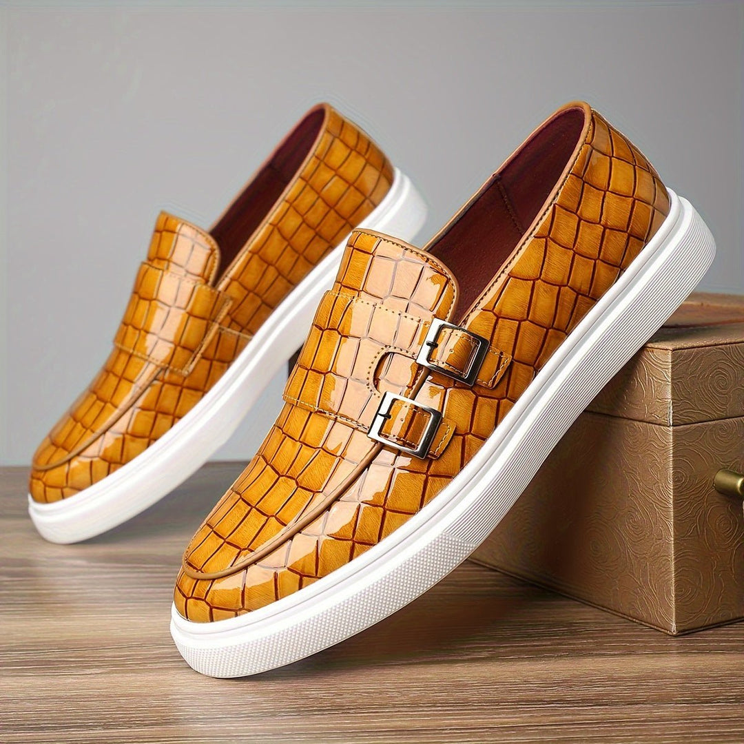 Xavier | Textured Slip-On Loafers – Bequeme Eleganz für Herren