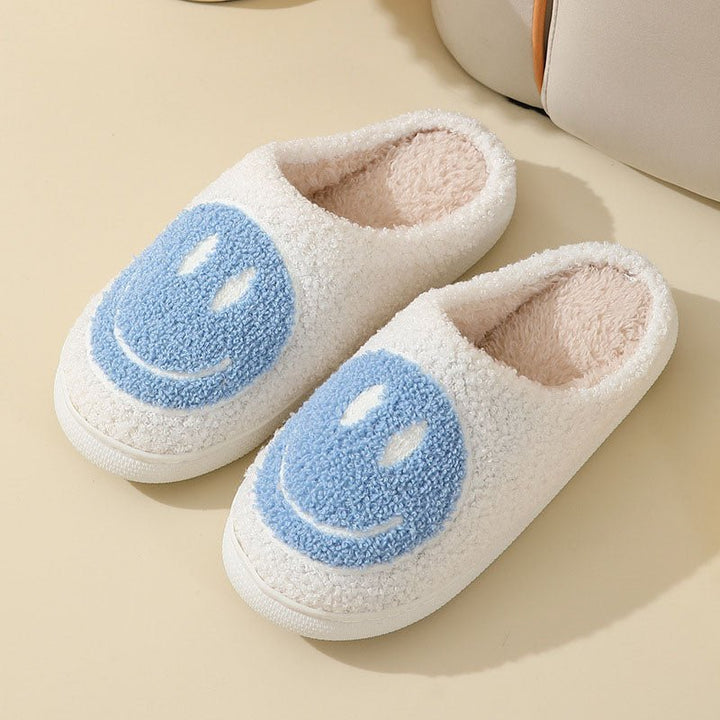 Carlo | Unisex-Hausschuhe – Komfortable Smiley-Design Slipper
