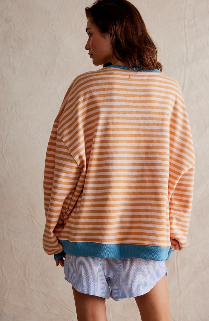 Amelia | Gestreifter Pullover für Damen – Übergroße Passform