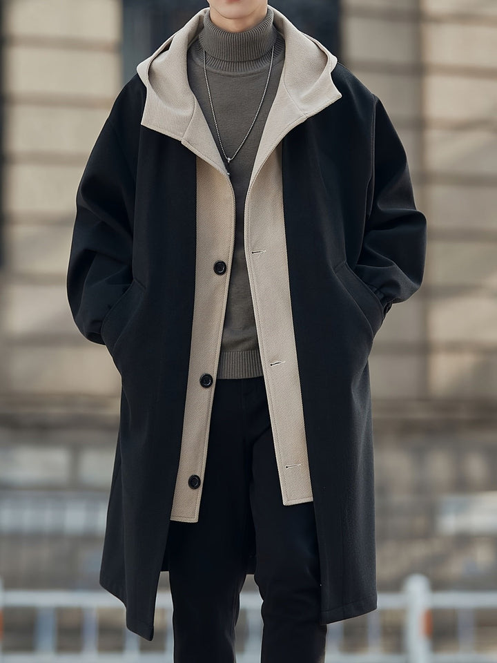 Harrison | Hooded Longline Coat – Zeitlose Eleganz für Jeden Tag