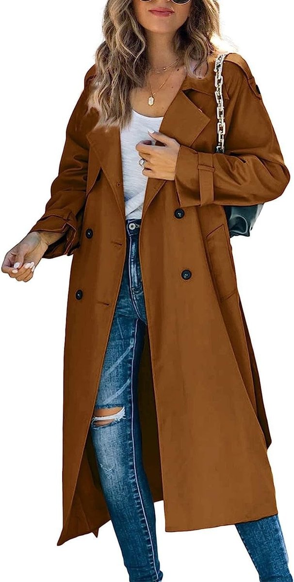 Alessia | Stilvoll Oversized Trenchcoat Mit Gürtel