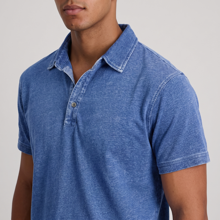 Charnley | Entspannten Polo-Shirt für Männer – Vintage-Farben