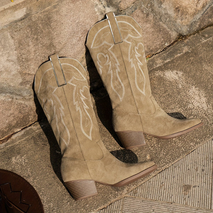 Blythe | Cowboystiefel mit weiter Wadenpassform für Damen