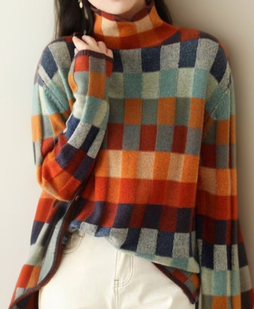 Belle | Pullover im Karomuster – Luxuriös und Bequem