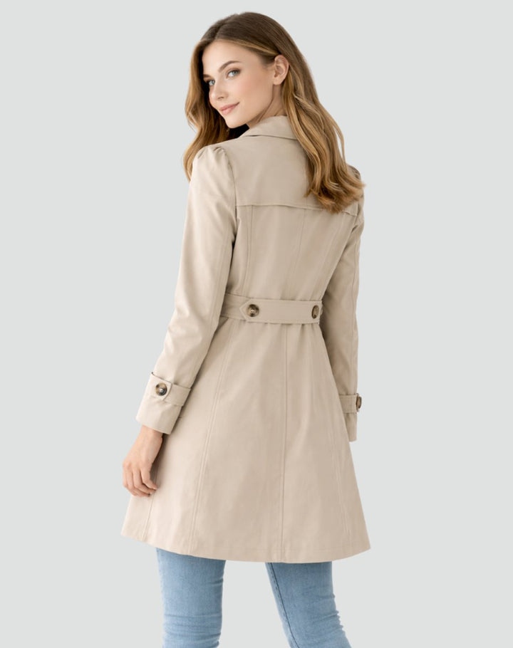 Camille | Classic Fitted Trench Coat with Timeless Elegance