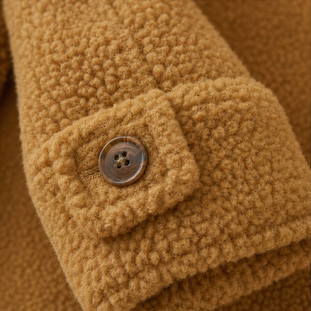 Velmora | Fleece-Look Jacke mit Stehkragen – Bequem und Warm für Frauen