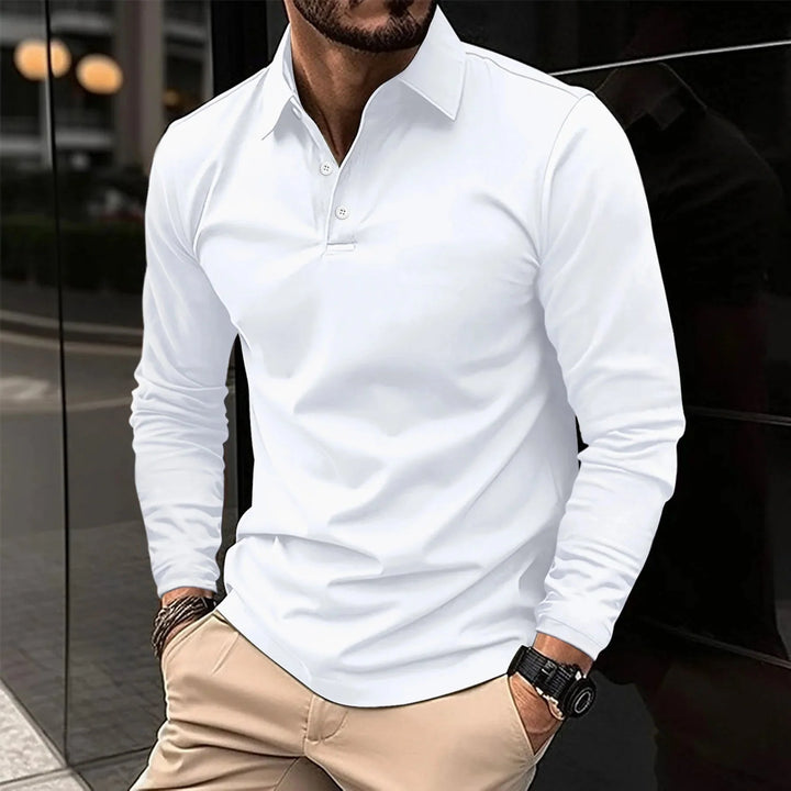 Luca | Polo-Shirt mit langen Ärmeln für Männer