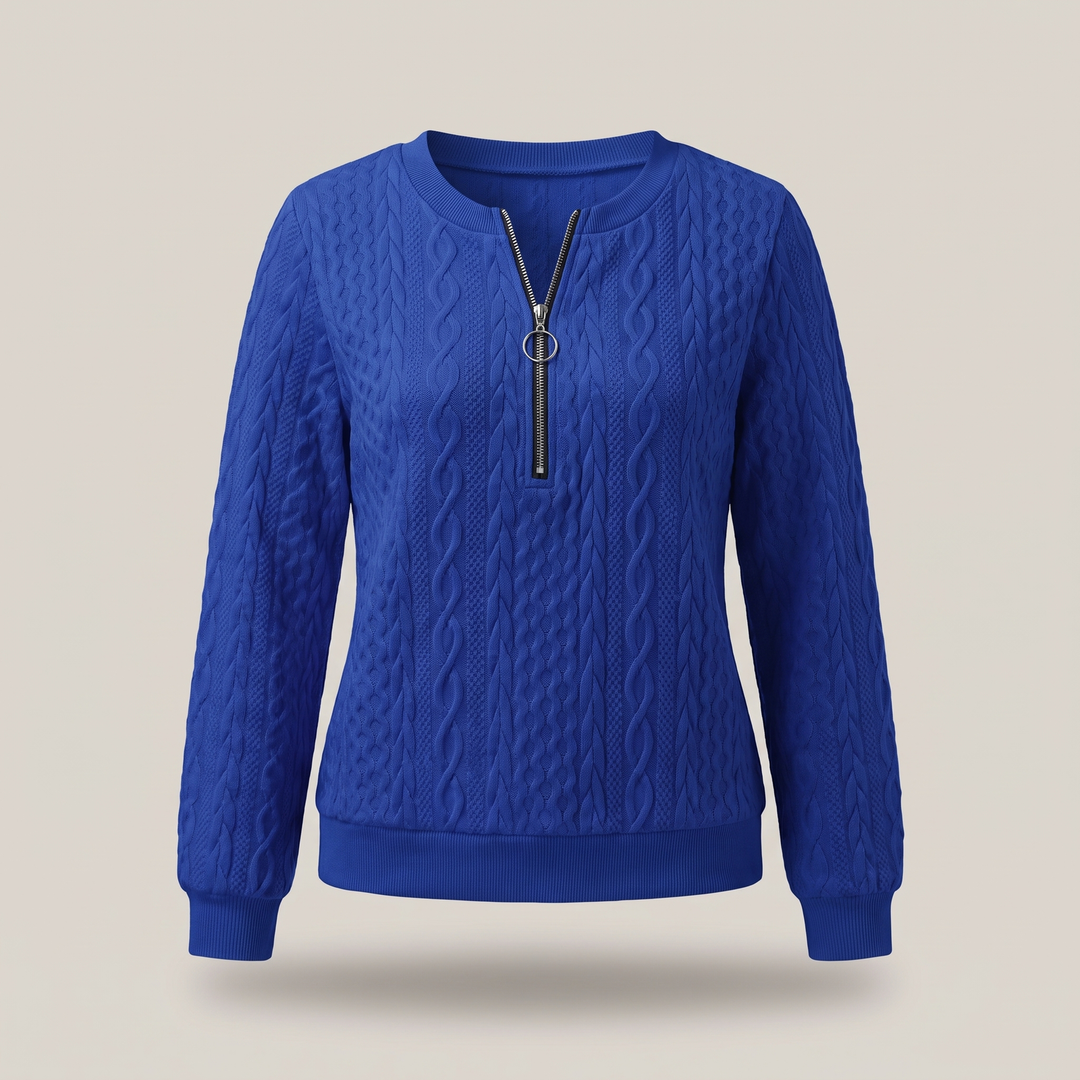 Amy | Zipper Sweater – Cozy and Stylish Design for Women