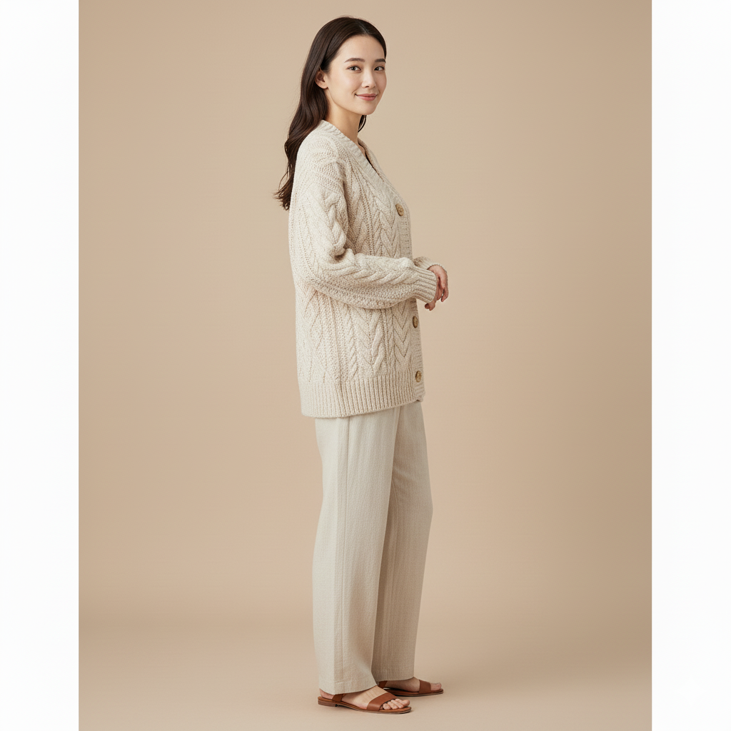 Angela | Bequemer Strickjacke