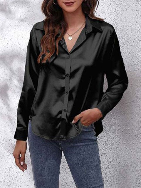Liora | Seidenhemd – Elegantes Langarmdesign für Frauen