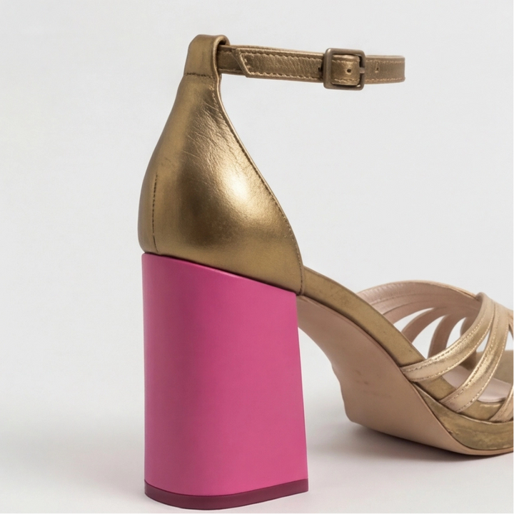 Megan | Block Heel Sandalen – Stilvolles Woven Design für Frauen