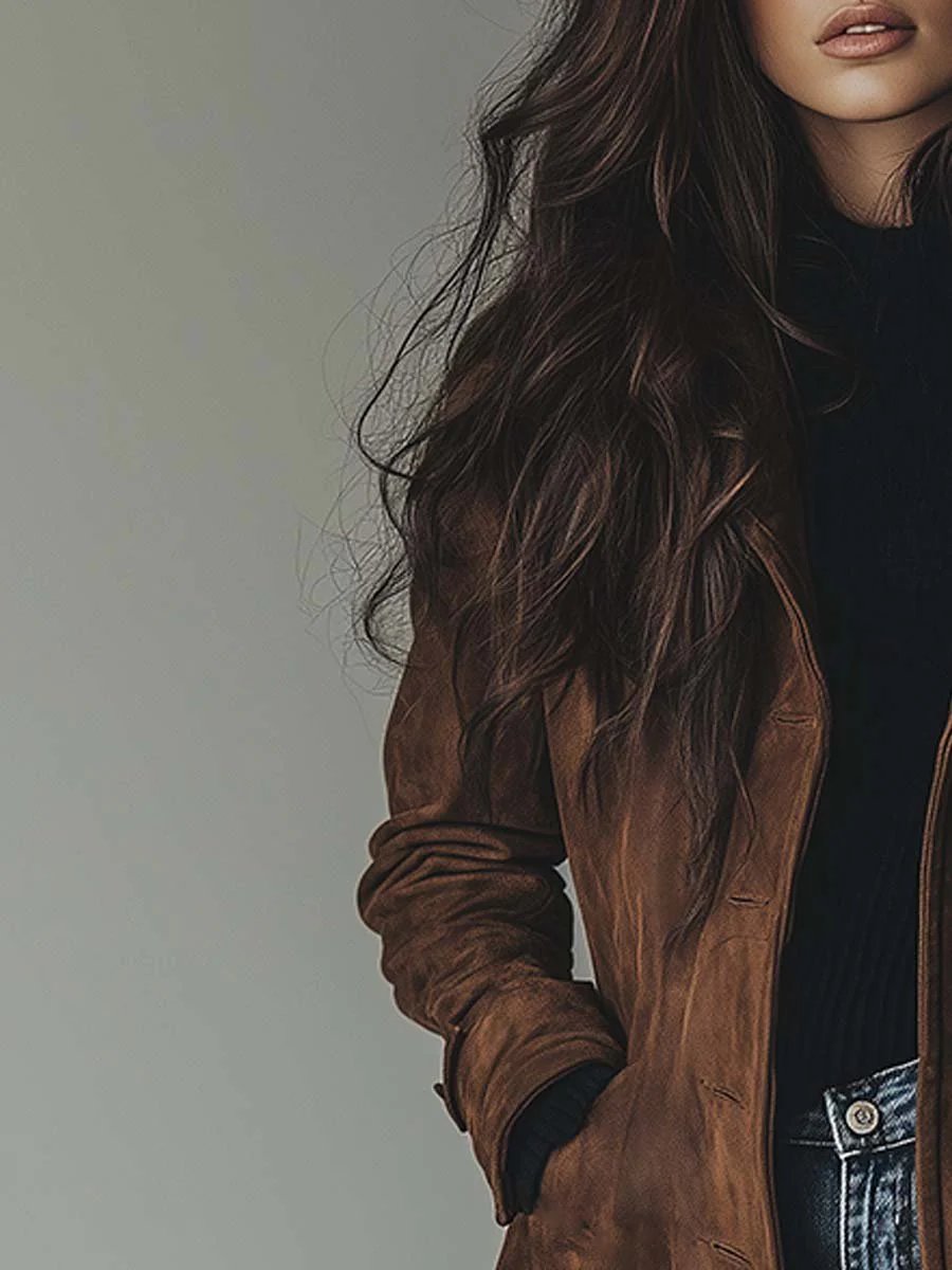 Charlie | Long Double-Breasted Trench Coat with Timeless Elegance