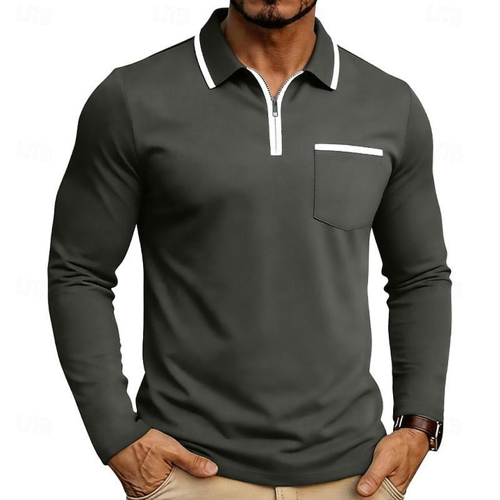 Maurice | Quarter-Zip Polo-Shirt – Eleganter, Modern Fit für Herren