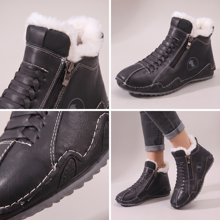 Alpaca | Winterstiefel mit Fellfutter – Warme kuschelige Schuhe für Frauen