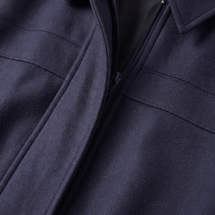 Suede | Cropped Suede Collar Bomber – Moderner Stil für Frauen