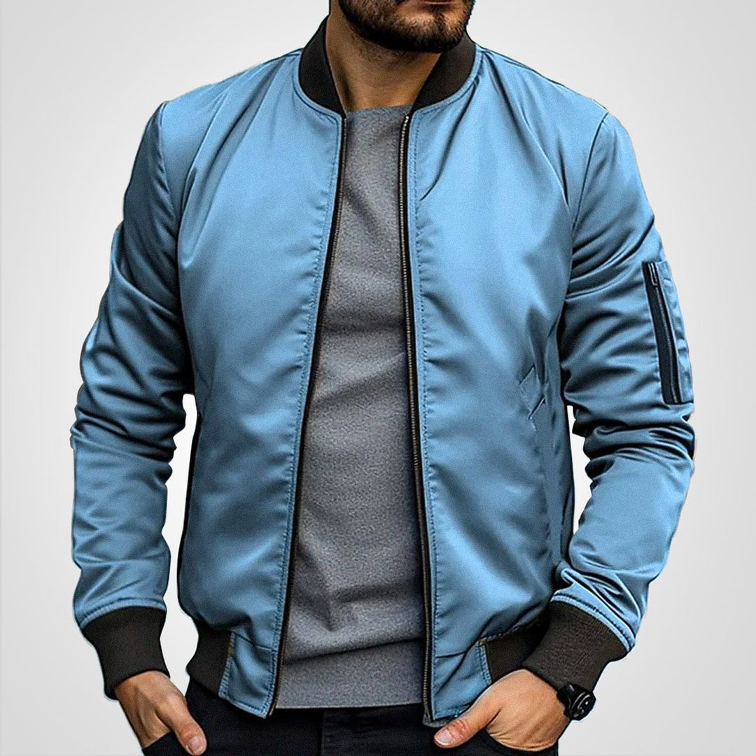 Thomas | Classic Men’s Bomber Jacket with Lightweight Transitional Comfort